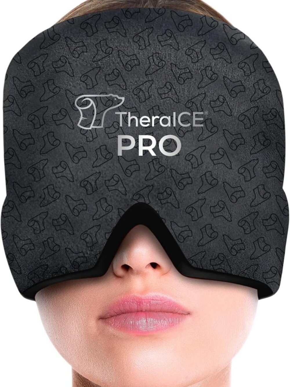 Migraine Relief Ice Cap - Cold Therapy Headache Hat & Mask for Pain Relief